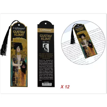 KÖNYVJELZŐKÉSZLET KLIMT 12DB-OS 5X18CM