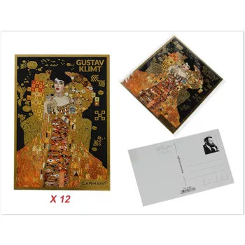 KÉPESLAPKÉSZLET KLIMT 12DB-OS 10,5X14,8CM
