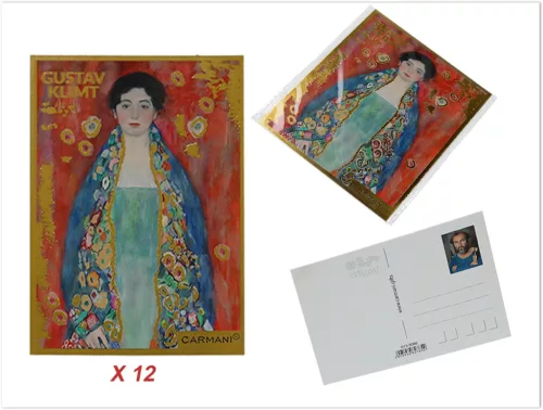 KÉPESLAPKÉSZLET KLIMT 12DB-OS 10,5X14,8CM