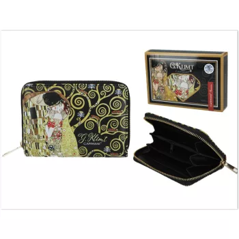 PÉNZTÁRCA CIPZÁROS KLIMT 14,5X9,5X2,7CM