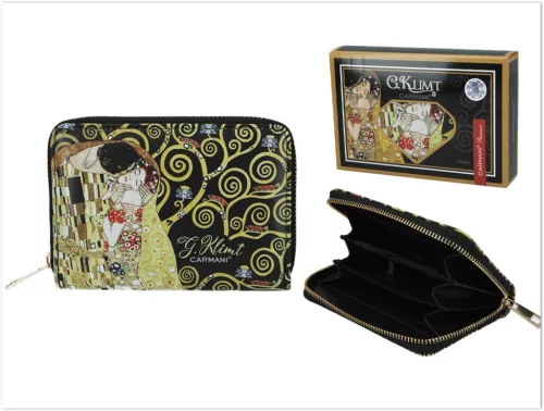 PÉNZTÁRCA CIPZÁROS KLIMT 14,5X9,5X2,7CM