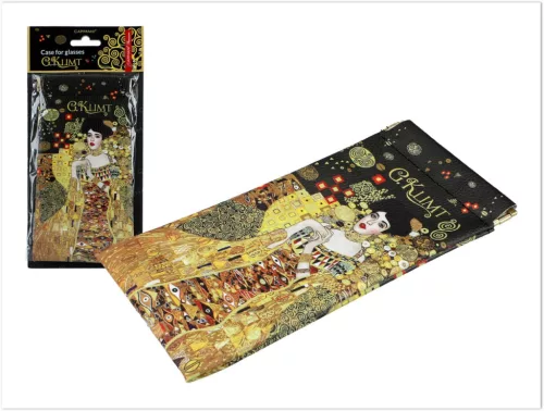 SZEMÜVEGTOK PUHA - G. KLIMT, ADELA 9X18CM