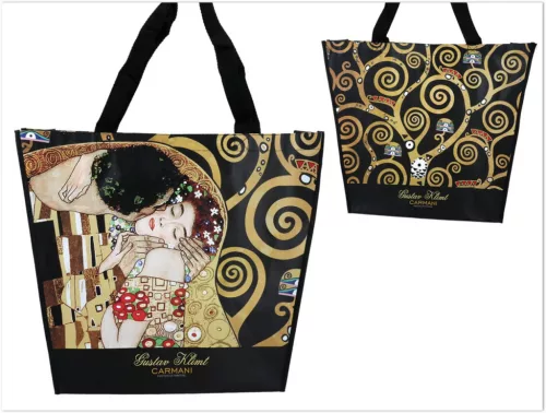 TRAPÉZ TÁSKA - G.KLIMT, A CSÓK, A FA 46X11X38CM