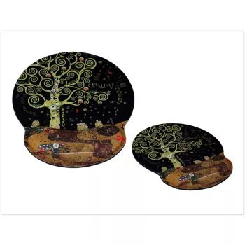   EGÉRALÁTÉT CSUKLÓTÁMASSZAL -G.KLIMT, A ÉLET FÁJA 22X25CM