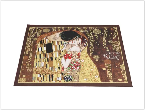 TÁNYÉR ALÁTÉT -G.KLIMT, A CSÓK. BARNA HÁTTÉR 29,5X40CM