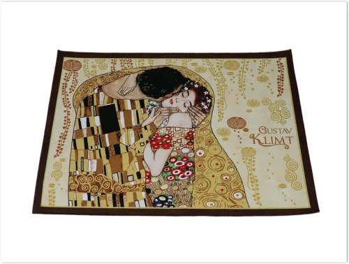 TÁNYÉR ALÁTÉT -G.KLIMT, A CSÓK. KRÉM SZÍNŰ HÁTTÉR 29,5X40CM