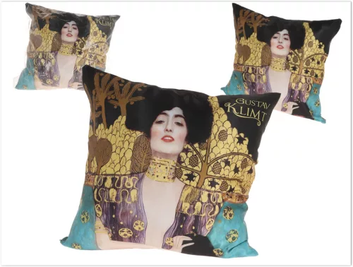 PÁRNA TÖLTÖTT CIPZÁRAS  KLIMT JUDITH 50X50CM
