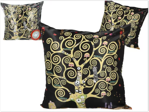 PÁRNA TÖLTÖTT CIPZÁRAS  KLIMT AZ ÉLET FÁJA 50X50CM
