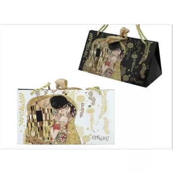 DEKORATÍV TÁSKÁK 6-OS SZETT KLIMT A CSÓK 12X13X22CM