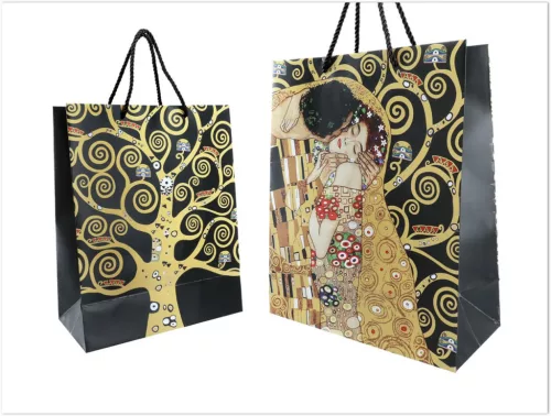 AJÁNDÉK TASAK KLIMT A CSÓK 23X18X10CM