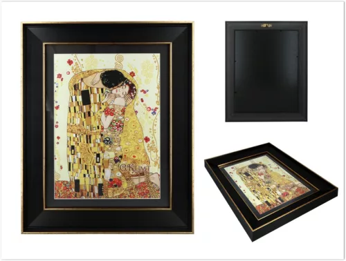 FESTMÉNY KLIMT, A CSÓK FÁJA 39X49X5CM
