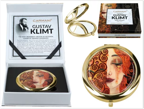 TÜKÖR KLIMT ARANY KÖNNYEK 7CM, 11X11CM