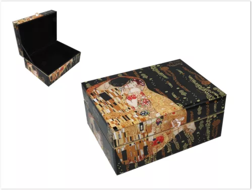 ÉKSZERDOBOZ KLIMT "A CSÓK" 20X15X9CM