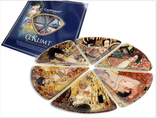ÜVEGTÁL KLIMT 6 DARAB