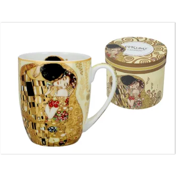 BÖGRE KLIMT "A CSÓK" PORCELÁN 400ML