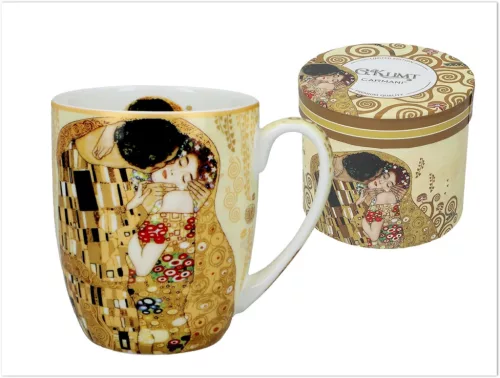 BÖGRE KLIMT "A CSÓK" PORCELÁN 400ML