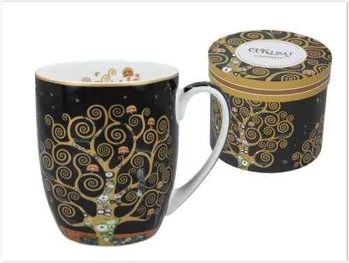 BÖGRE KLIMT "AZ ÉLET FÁJA" PORCELÁN 400ML