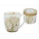 BÖGRE KLIMT "AZ ÉLET FÁJA" PORCELÁN 400ML FEHÉR HÁTTÉR