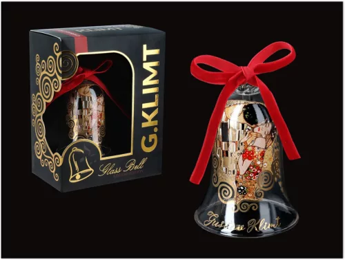 CSENGŐ ÜVEG 7CM DÍSZDOBOZOS KLIMT