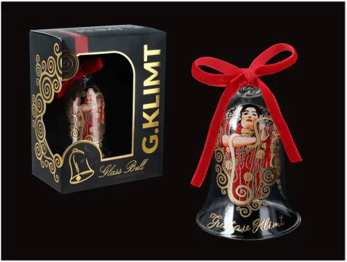 CSENGŐ ÜVEG 7CM DÍSZDOBOZOS KLIMT