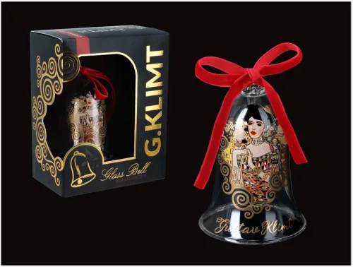 CSENGŐ ÜVEG 7CM DÍSZDOBOZOS KLIMT