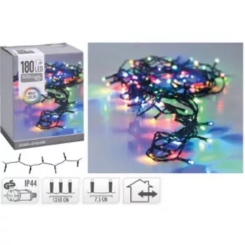 KARÁCSONYI DEKORÁCIÓ 180 LED FÉNYFÜZÉR TÖBBSZINŰ