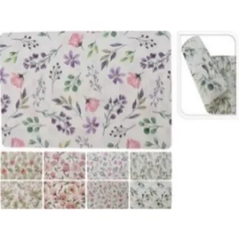 TÁNYÉRALÁTÉT PP 43,5X28,5CM VIRÁG II. 4F.