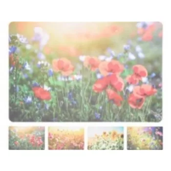 TÁNYÉRALÁTÉT PP 43,5X28,5CM VIRÁG III. 4F.