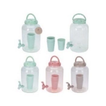 ITALADAGOLÓ MŰA. 3,75L 14X27,5CM + 4 POHÁR