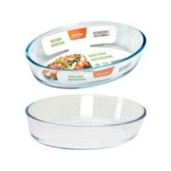 HŐÁLLÓ SÜTŐTÁL OVÁLIS ÜVEG 1,6L 26X18X6CM