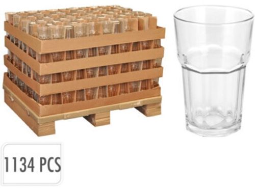 POHÁR ÜVEG 350ML 8,5X12CM RAKLAPOS (1134DB)