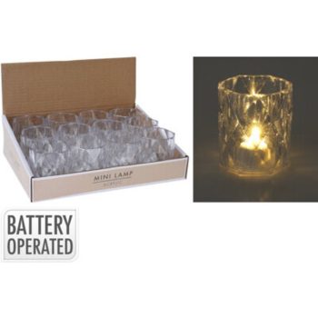 LED LÁMPA POHÁR ÁTLÁTSZÓ 4,7X4,7X5,7CM