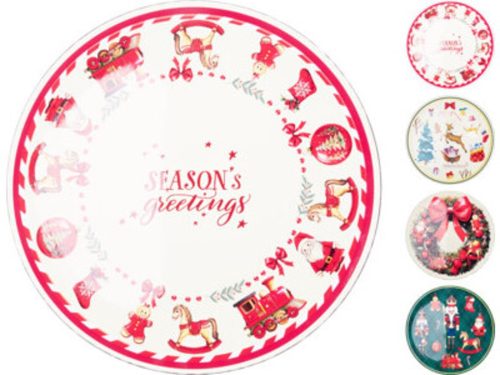 TÁNYÉR PP. MINTÁS 40X40X2CM 4F.