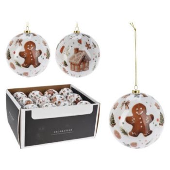 KARÁCSONYI GÖMB STIROL 8CM 2F.