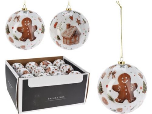 KARÁCSONYI GÖMB STIROL 8CM 2F.