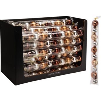 KARÁCSONYI GÖMB PS. 1X5CM BORDÓ 10DB-OS