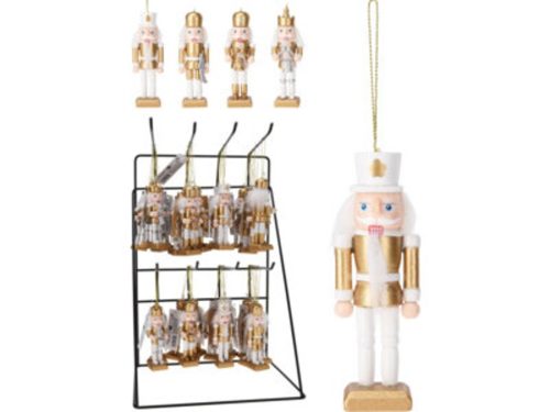 FÜGGŐ DÍSZ DIÓTÖRŐ POLIREZIN  3,5X2,7X10CM 4F.