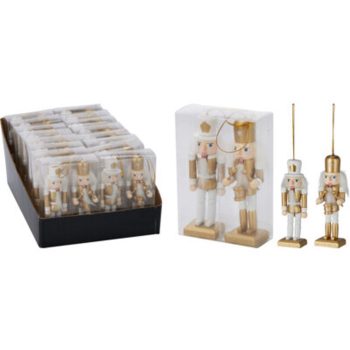 FÜGGŐ DÍSZ DIÓTÖRŐ POLIREZIN 4,5X3,5X12CM 2DB-OS