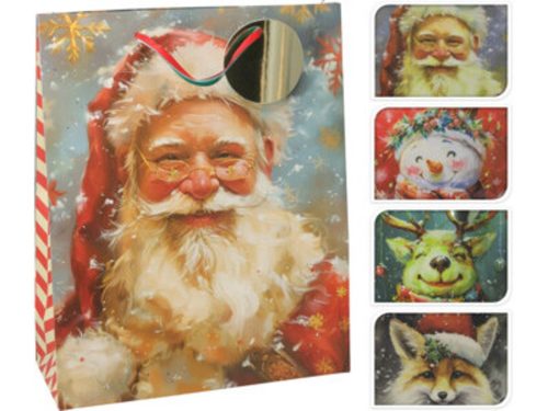 AJÁNDÉKTÁSKA KARÁCSONYI 32X26X10 4F.