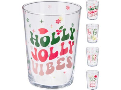 POHÁR KARÁCSONYI 510ML 8,8X12,5CM 4F.