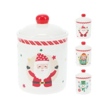   ÉTELTÁROLÓ ÜVEG KARÁCSONYI DOLOMIT 600ML 10,2X14,5CM 3F.