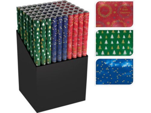 CSOMAGOLÓPAPÍR 70X200CM, 3 FÉLE DÍZÁJN