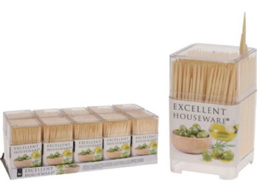 FOGPISZKÁLÓ 450SZÁL BAMBUSZ 5X5X8CM (10TUBUS/DISPLAY)