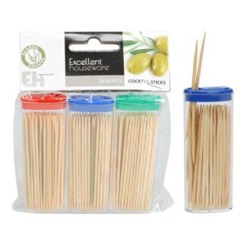 FOGPISZKÁLÓ SZETT BAMBUSZ 3DB-OS (150SZÁL/TUBUS) 6.5CM