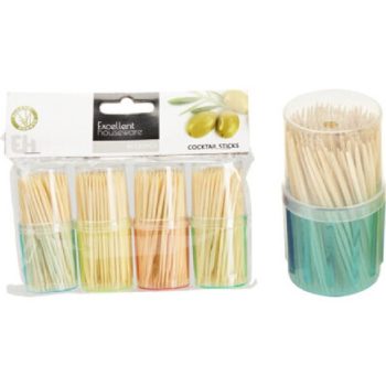 FOGPISZKÁLÓ SZETT BAMBUSZ 4DB-OS (120SZÁL/TUBUS) 6.5CM