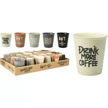 BÖGRE COFFEE STONEWARE 200ML 5F. SZÍN (24DB/DISPLAY)