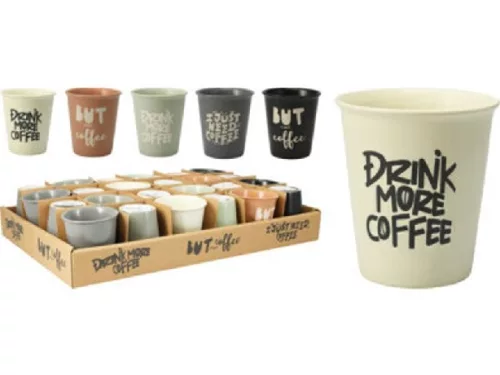 BÖGRE COFFEE STONEWARE 200ML 5F. SZÍN (24DB/DISPLAY)