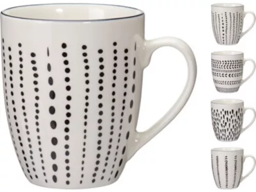 BÖGRE PORCELÁN 350ML 4 FÉLE MINTA