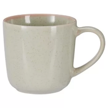BÖGRE STONEWARE 330ML SZÜRKE ALAPON VILÁGOSZÖLD