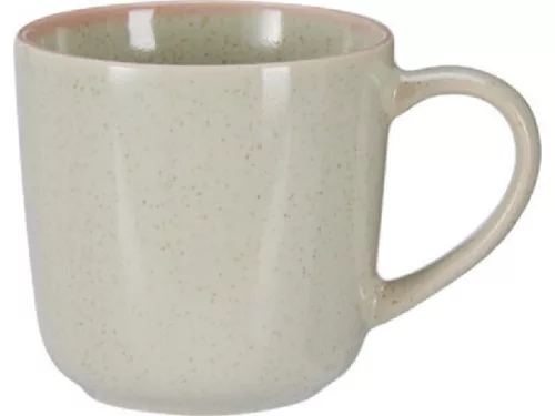 BÖGRE STONEWARE 330ML SZÜRKE ALAPON VILÁGOSZÖLD
